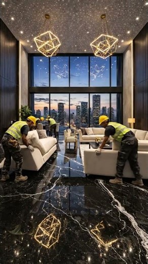 How They Turned a Concrete Room into a Starry Night Oasis in 60 Seconds (Time-Lapse Magic!)