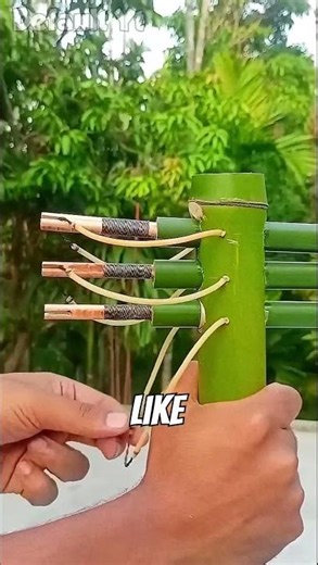 This Bamboo Bow Shoots 3 Arrows at Once! 😱🏹