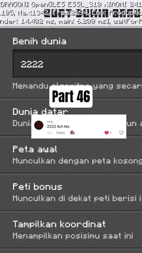 Review seed Minecraft | part 46 #review #minecraft #shorts #viral #riyanmc