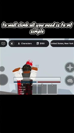 how to wall climb/slide with my character #roblox #faithfulfai #jjk #jjs #tiktok