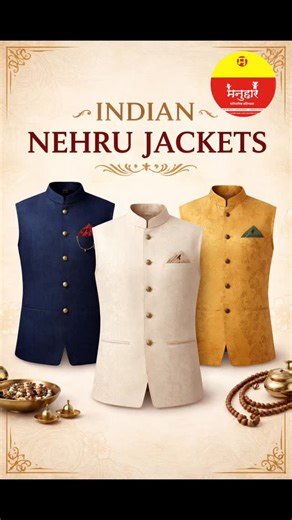 Manuhar | मनुहार | Garment Fashion Party Wear Clothing Store on Instagram: "“Tradition with a modern twist ✨ Nehru Jackets never fail.” “When ethnic meets elite 💫 Nehru Jacket supremacy.” “One jacket. Endless swag 🇮🇳” “Old soul. New style. Nehru Jacket vibes.” ~~ALL IMAGES VARIETIES AVAILABLE~~ #fashion #i̇nstagramgrowth #sagarmp"