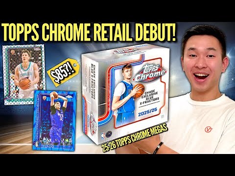 TOPPS CHROME BASKETBALL RETAIL HAS FINALLY ARRIVED! 😱🔥 2025-26 Topps Chrome Retail Mega Box Review