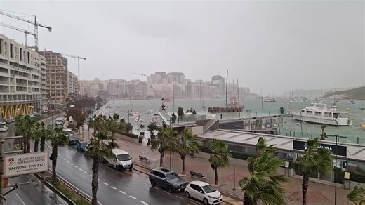 Storm Sliema Malta 🇲🇹 today