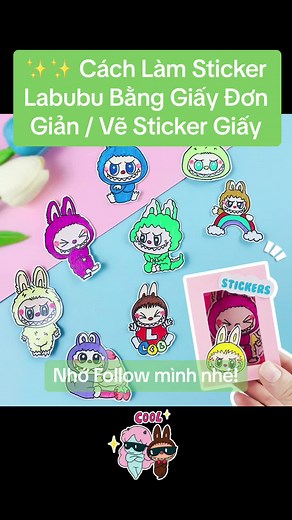 Cách Làm Sticker Labubu Đơn Giản Và Dễ Thương