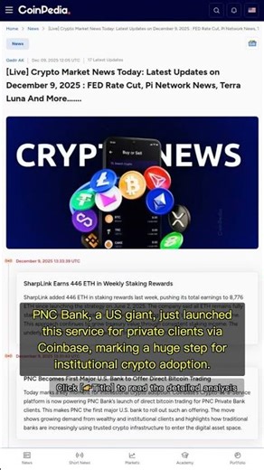 🧐👉 PNC Bank's Bitcoin Move: First Major US Bank to Offer Direct Trading, But Your ... #QixNewsAI