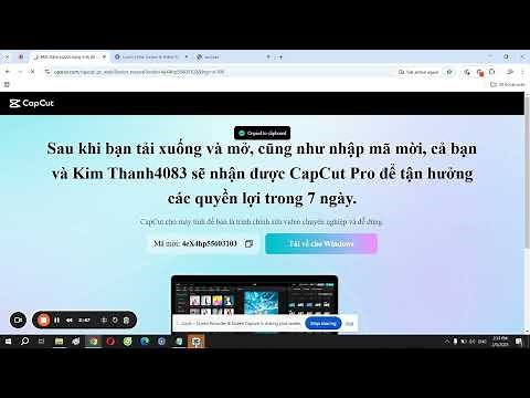 Cách nhập mã mời - dùng CapCut Pro miễn phí