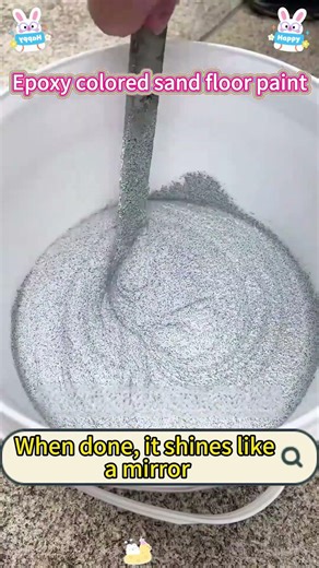 Self-leveling high hardness epoxy colored sand flooring paint