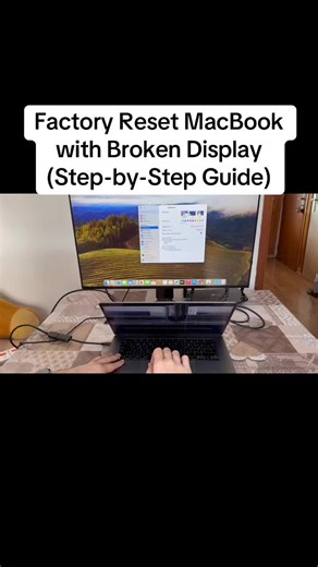 Factory Reset MacBook with Broken Display (Step-by-Step Guide)#Macbook #pc #laptop #gadget #unlocks