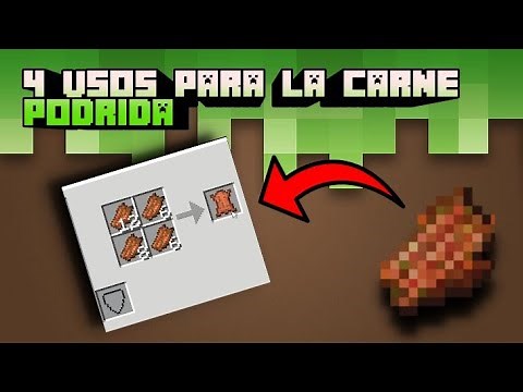 ¿Para que sirve la carne podrida en Minecraft? 4 USOS PARA LA CARNE PODRIDA EN MINECRAFT | Daby