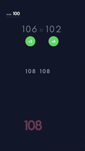 Calculate 106 x 102 faster than a calculator! 🔥 #MathsHacks #StudyTips