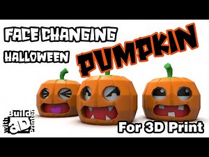 Face Changing Halloween Pumpkin