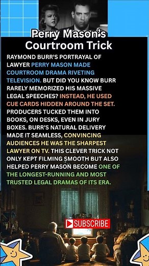 Perry Mason’s Courtroom Trick #PerryMason #ClassicTV #50sTV