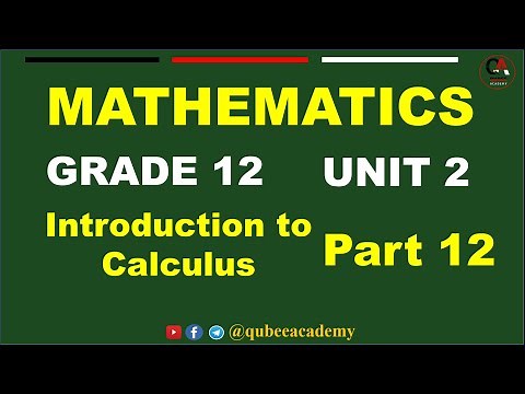 12. Grade12 Maths Unit 2 part 12 | Minimum and Maximum of a Function | New curriculum| Afan Oromo