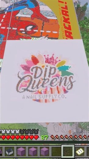 Dip Queens business Minecraft map art done! Send your requests or suggestions my way!