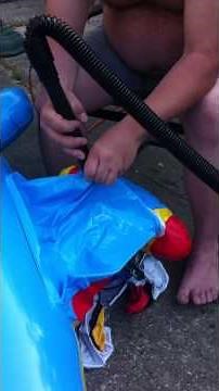 easy way to deflate a blow up pool toy