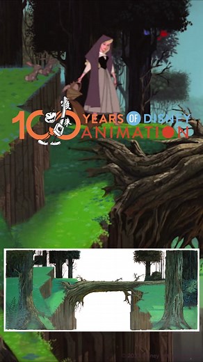 As part of the Multiplane Camera process, glass plates were painted by the Background Department and used to add depth and dimension to our worlds. Most plates were washed off, repainted, and reused at the time. 🎨 Watch #SleepingBeauty on #DisneyPlus. ✨ Join us as we look at the artistry, technology, and people that have shaped #100YearsofDisneyAnimation.