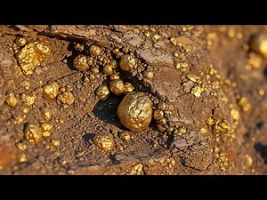 Uncovering Hidden Gold: Raw Nuggets Found Inside Natural Rock!