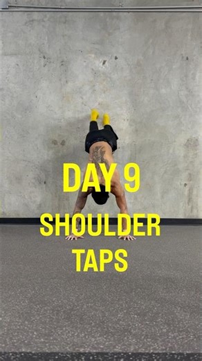 Day 9 of the handstand tutorial: SHOULDER TAPS