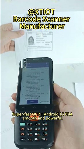 XT8001D Android 15 PDA – Passport MRZ & ID Card Reader, 1D/2D Scanner, NFC, 4G