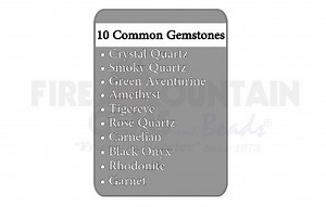 14 reactions | Here's a sampling of our video on our YouTube channel - 10 Common #Gemstones for Jewelry Makers. To see the full version and learn more about these gemstones, head here: https://bit.ly/2PWqFfP | Fire Mountain Gems and Beads | Facebook