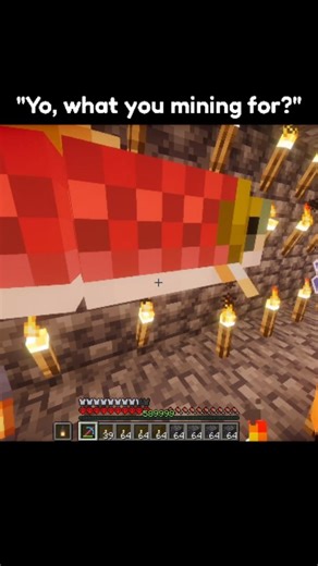 MINECRAFT & FUN on Instagram: "Ichthyological Anomalies in Subterranean Excavation: A Study of Scale and Environment This footage documents an advanced excavation operation within a subterranean digital environment, specifically targeting high-density mineral deposits in the Nether strata. The subject is seen utilizing a diamond-grade extraction tool and high-intensity torches to navigate a narrow, one-by-one shaft. The primary objective appears to be the location of Ancient Debris, one of the m