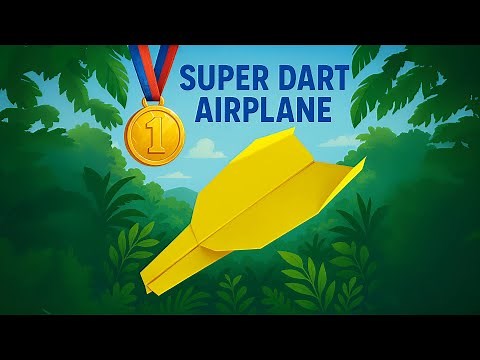 How To Make THE BEST DART Paper Airplane FLY FAR