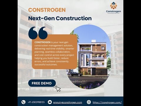Manage Projects Smarter with Constrogen Construction Software