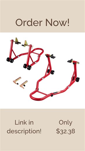 Motorcycle Front + Rear Stand Lift! 850lbs Heavy Duty 🔥🏍️