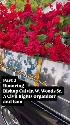 We delivered a tribute worthy of his legacy on this funeral honoring a civil rights organizer and leader Today we laid to rest Calvin Wallace Woods Sr. of Birmingham, Alabama, and he has gained his wings. He walked beside Martin Luther King Jr., as a dedicated organizer of the Southern Christian Leadership Conference, an original foot soldier who endured the hoses and jails of the era for the sake of all mankind. A pastor for over 70 years, he was the widower of the late Lucille Woods, father of