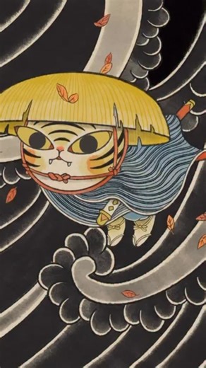 Getting cold now. He is a Kantaro when he comes winter in Japanese mithology #horimitsu1000tigers | 彫みつ 池袋