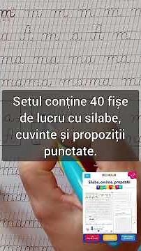 Alfabetul literele de mana punctate + Silabe,cuvinte si propozitii punctate #ododets #litere #clasa1