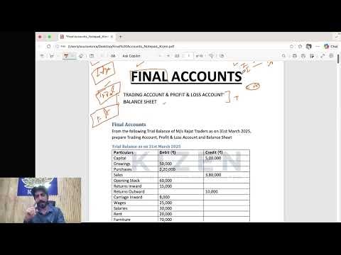 Final Accounts Explained in Easy Language | Class 11 Accountancy