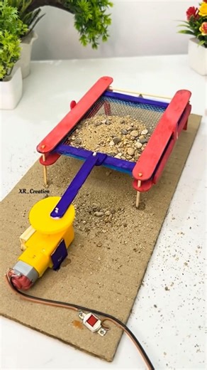 Powerful Sand Cleaning Machine with Gear Motor | Amazing School Science Project #scienceproject #diy