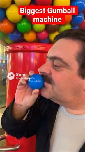 Biggest Gumball machine #gumball #bubblegum #candymakingmachine #shorts