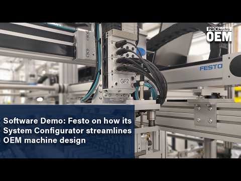 Festo System Configurator software demo with Packaging OEM