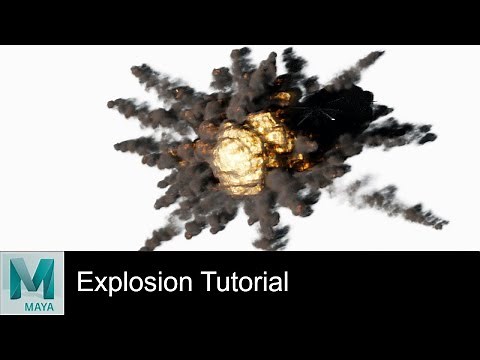 Maya Fluid and Animation Tutorial: Helicopter Crash Smoke and Explosion