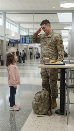 Little Girl Salutes a Soldier at the Airport — His Response Is Heartwarming ❤️🇺🇸