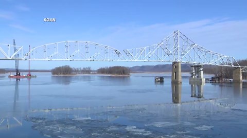 VIDEO: Lansing Bridge implosion over Mississippi River