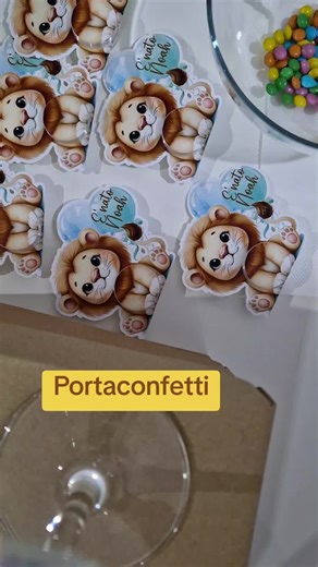 #leone #leoncino #nascita #confetti #portaconfetti