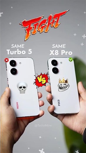 Redmi Turbo 5 Vs Poco X8 Pro⚡Same Same But Different🤯!! #Tech