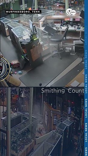 Caught on camera: Tennessee police release footage of smash-and-grab gun store robbery