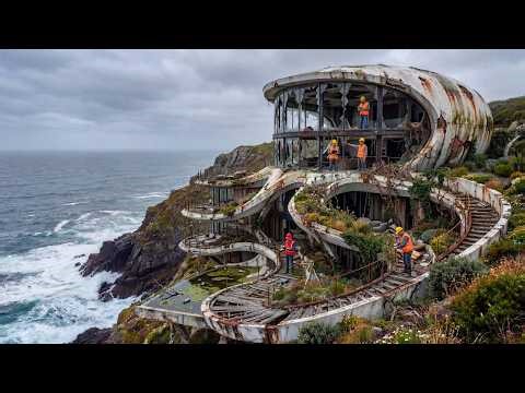 Abandoned Ocean Cliff Octopus House Into a Dream Home | Full Transformation