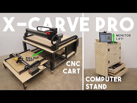 Building a CNC Cart & Computer Cabinet for my X-CARVE PRO | Free Plans