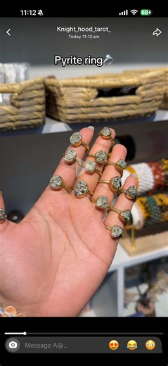 Limited Stock Pyrite Ring Available Now!