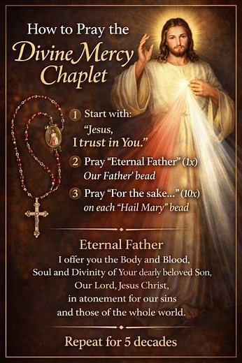 How to Pray the Divine Mercy Chaplet (Before 3PM Today)
