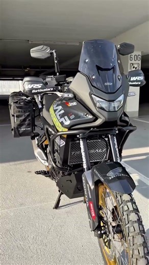 Honda Transalp XL750 with a fully custom livery