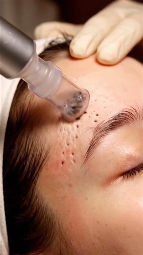 Extreme Macro ASMR: Side Forehead Deep Blackhead & Sebum Thread Extraction #asmr #blackheadremoval