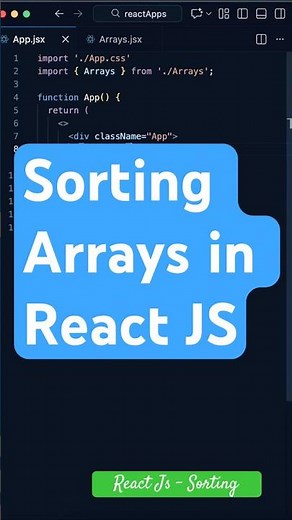Sorting Arrays in React