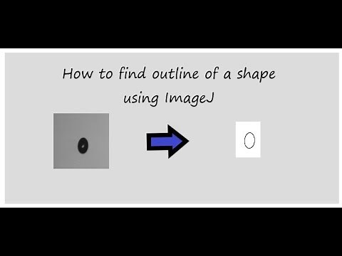 How to find the outline of a shape using software ImageJ