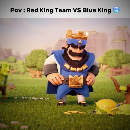 Red King Team VS Blue King 🥶 #clashroyale
